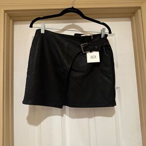 Jack by BB Dakota Black Leather skirt